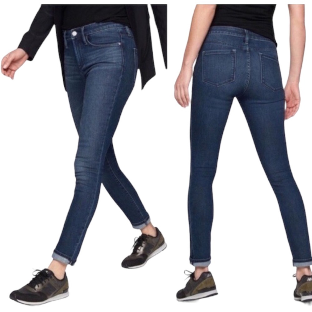 ATHLETA SCULPTEK SKINN DARK WASH TALL LENGTH JEANS